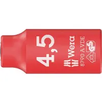 Wera 8790 A VDE 05005929001 VDE-hylsnyckelinsats Isolerade 1/4