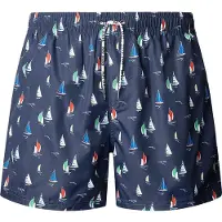 Pepe Jeans för män. PMB100027 Båtar baddräkt marin (L), Blå, Gul, Strandkläder, Polyester