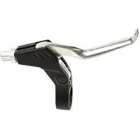 Mvtek Citybike 4 Fingers Pair Brake Levers With Collar Silver