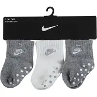 Nike Kids Strumpor - Core Futura Gripper - 3-Pack - Grå/Vit - - 15 - Strumpor