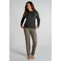 Tom Tailor Pyjamas brun / cappuccino / svart