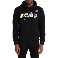 Dsquared2 Pac Man Cool Fit Svart Huvtröja