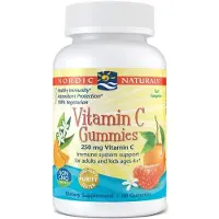 Nordic Naturals , Vitamin C Gummies, År 4+, Tart Tangerin, 250 mg, 60 Gummies (125 mg per Gummy)