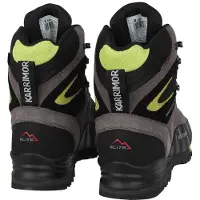Karrimor Hot Route läder vattentäta vandringskängor för herrar (Träkol/Lime)