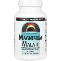Source naturals , Magnesium Malat, 90 tabletter