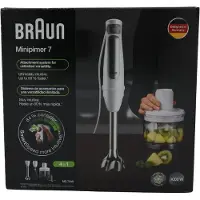 Braun MultiQuick 7 MQ 7035I WH stavmixer 1000 W, 3-delat tillbehörsset, vit