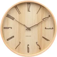 Karlsson väggklocka Rama light wood KA6139WD