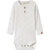 Lil´ Atelier Lil' Atelier Body l/ä - Rib - Slim - Noos - NbmGago - Coconut Mi - - 56 - Body L/Ä