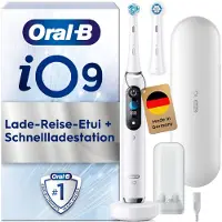 Oral-B iO Series 9N magnetisk tandborste vit alabaster + extra borsthuvud