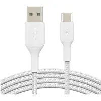 Belkin Boost Charge Flätad Usb-a Till Usb-c-kabel 2m