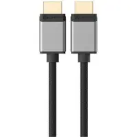 Alogic SUPER Ultra - HDMI-kabel - HDMI hane till HDMI hane - 3 m - rymdgrå - 4K120Hz stöd, 8K60Hz stöd