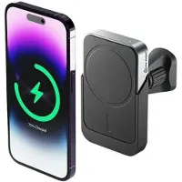 Alogic Matrix - Trådlös laddningshållare för bil + bilströmsadapter - 30 Watt - Fast Charge (magnetisk)