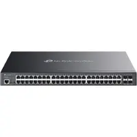 TP-LINK Omada SG3452XMPP, hanterad, L2+, Gigabit Ethernet (10/100/1000), Strömförsörjning via Ethernet (PoE) stöd, Rackmontering, 1U