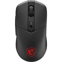 MSI VERSA 300 - Mus - ergonomisk - optisk - 6 knappar - trådlös, kabelansluten - 2.4 GHz, Bluetooth 5.3, USB