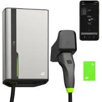 Green Cell Wallbox Habuden 22kw 32a 7.5m Cable Nfc Elbilsladdare