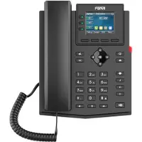 Fanvil X303-2, IP-telefon, Svart, Trådbunden telefonlur, Skrivbord/vägg, Linux, 4 linjer