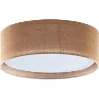 TK Lighting Taklampor , Juta, dimbara, Beige, Vardagsrum, Tyg / textil