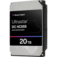Western Digital WD Ultrastar DC HC555 - Hårddisk - datacenter - 20 TB - inbyggd - 3.5 - SAS 12Gb/s - 7200 rpm - buffert: 512 MB
