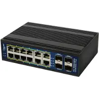 ALLNET Switch 12+4P ALL-SGI8016PM POE+ M industrial