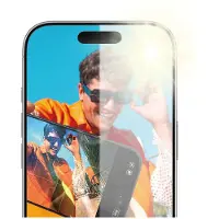 PanzerGlass - Skärmskydd för mobiltelefon - anti-reflekterande rustning, med EasyAligner - glas - för Apple iPhone 16 Pro, 17