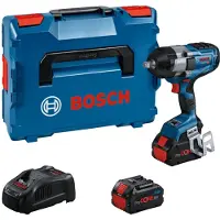 Bosch Slagmutterdragare GDS 18V-1000 BITURBO; 18 V; 2x5,5 Ah batt.