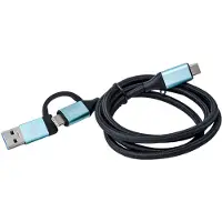 I-Tec - USB-kabel - USB, USB-C (hane) till USB-C (hane) - USB 3.1 Gen 2 - 1 m - stöd för 4K, Strömförsörjningsstöd