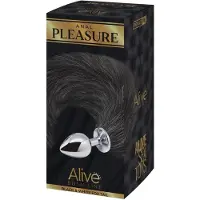 ALIVE Anal Pleasure - medium analplugg med rävsvans (silver)