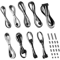 Cablemod Classic ModMesh C-Series AXi, HXi & RM Cable Kit - Strömkabelsats - svart, vit