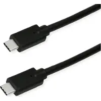 Roline USB-kabel USB 3.2 Gen2x2 USB-C-kontakt, USB-C-kontakt 1.50 m Svart Halogenfri, TPE-hölje 11.44.9072