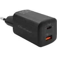 Qoltec 50766 65w Usb-a-och Usb-c-väggladdare