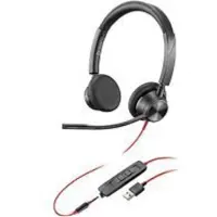 Poly Blackwire 3320 Headset Wired Headband Office/Call Center USB Type-A Black