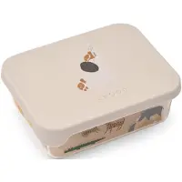 Liewood Snackbox - Ako - 350 ml - Alla tillsammans/Sandy - - One Size - Matlåda