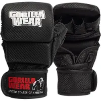 Gorilla wear Ely MMA Sparring Gloves, black/white, S/M