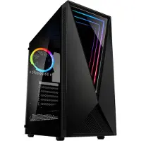 Kolink VOID RGB Midi-Tower Datorchassi GAMER Svart 1 Förinstallerad LED-fläkt, Sidofönster, Dammfilter