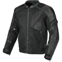 Sonstiges Olsan Solid perforerad motorcykel läder / textiljacka
