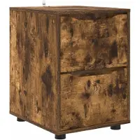 vidaXL Förvaringsskåp Rökt ek 40 x 48 x 57 cm Konstruerat trä