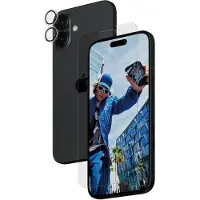 PanzerGlass - 2-i-1 Skydd - skyddsset för skärm / linse för mobiltelefon - glas - för Apple iPhone 16 Plus