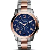Fossil Herrars Kvarts Rostfritt Stål Trevisare Klocka Rostfritt Stål Boett/Repbeständigt Glas FS5024 rosa guld färg