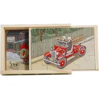 Adlibris Brandbilar 4x träpussel