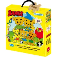 Bamse Träpussel Bamses Familj 15 bitar, Kärnan