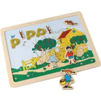 Peppi Pitkätossu Pippi Magnettavla Micki