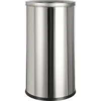 Elevar SP-SWB-001 SP-13503828 Soptunna 50 l (Ø x H) 38 cm x 73 cm Rostfritt stål Aluminium (satinerad) 1 st