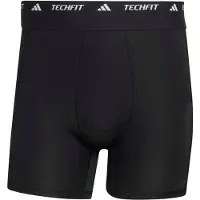 Adidas Sportbyxa 'TECHFIT Hybrid Short' svart / vit