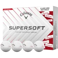 Callaway Supersoft 2025 White Valentine Golfbollar