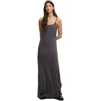 Superdry för kvinnor. W8012140A Maxi Cami klänning grå (L), Casual, Viskos, Ärmlös / Hängselbyxor