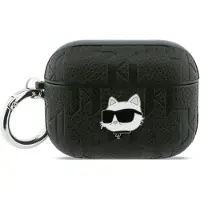 Karl Lagerfeld Monogram Choupette huvudfodral till AirPods Pro 3 - sortera