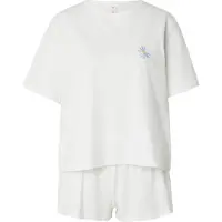 Hunkemoller Kort pyjamas ljusblå / gul / vit
