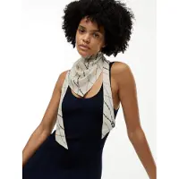 Tommy Hilfiger Rope Print Pure Silk Scarf