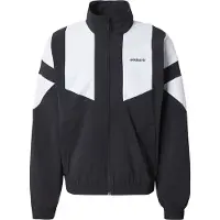 Adidas Övergångsjacka 'BLOCKED TRACK' svart / vit