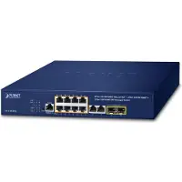 Planet IPv4/IPv6 Switch, 8-Port Managed L2/L4 Gigabit Ethernet (10/100/1000) PoE Support 1U Blue